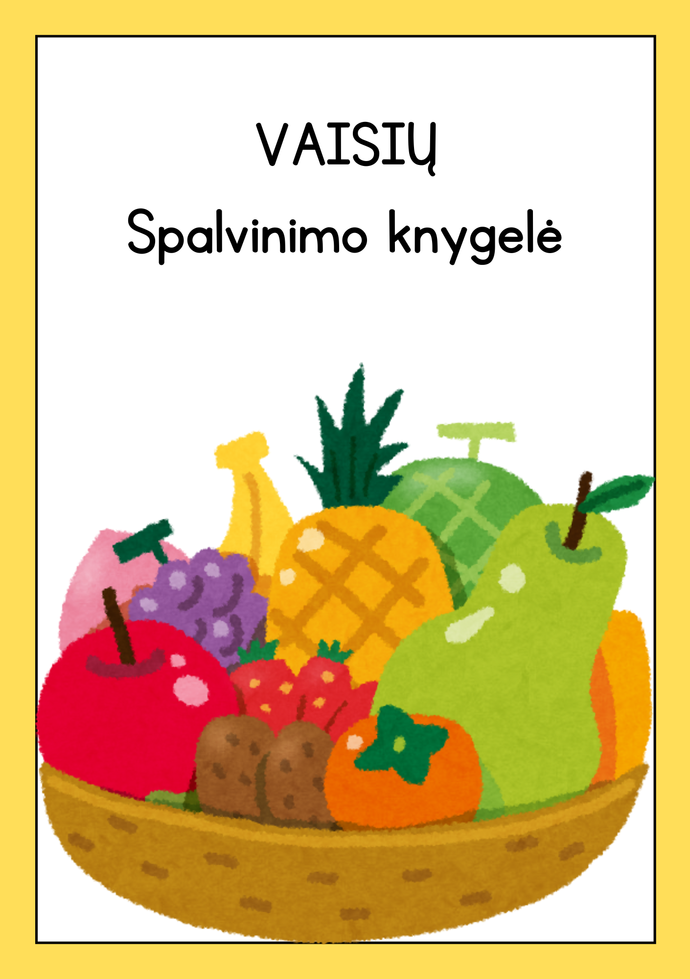 Vaisių spalvinimo knygelė