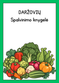 Daržovių spalvinimo knygelė