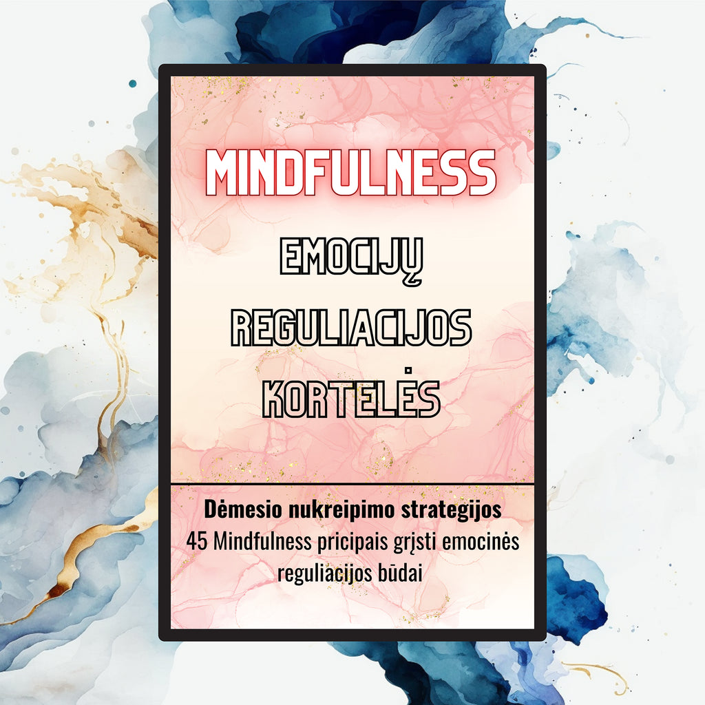Mindfulness emocijų reguliacijos kortelės