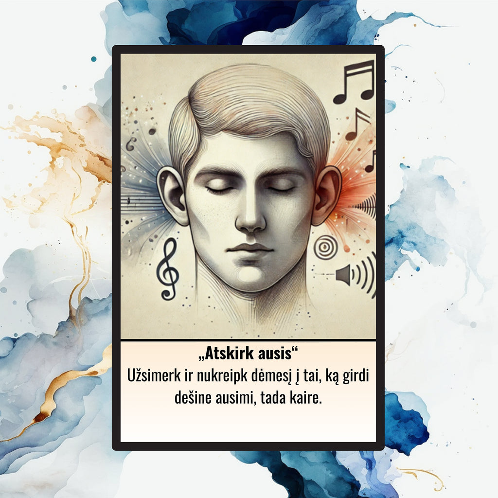 Mindfulness emocijų reguliacijos kortelės