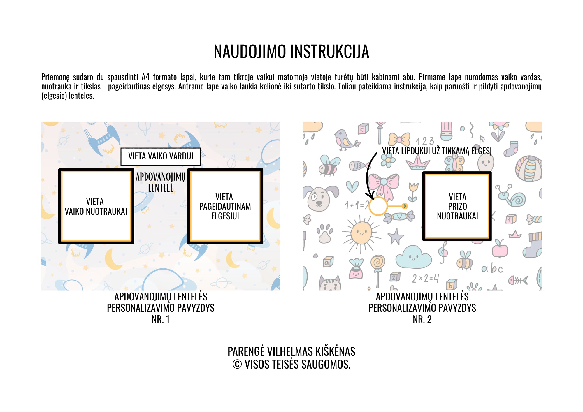 Apdovanojimų lentelės