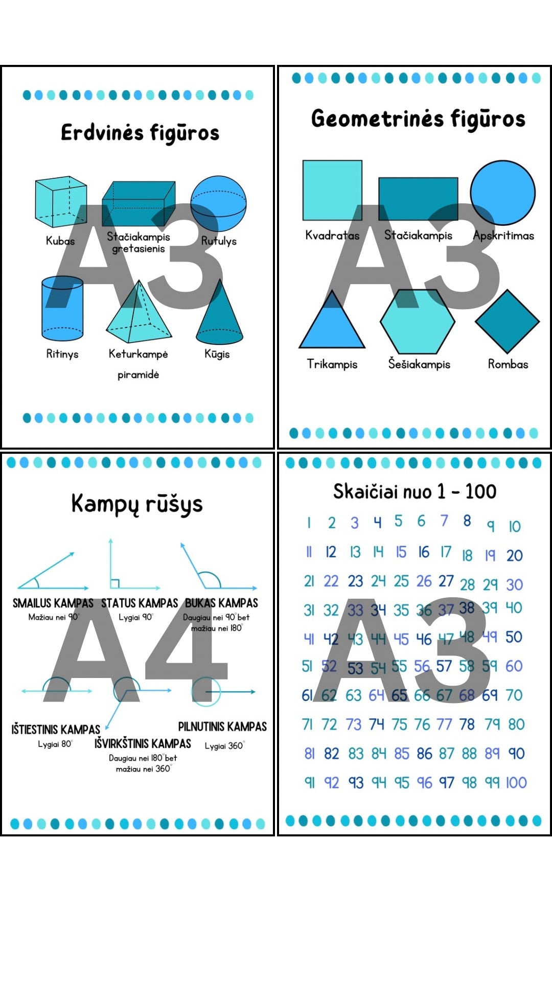 Matematikos plakatai 1