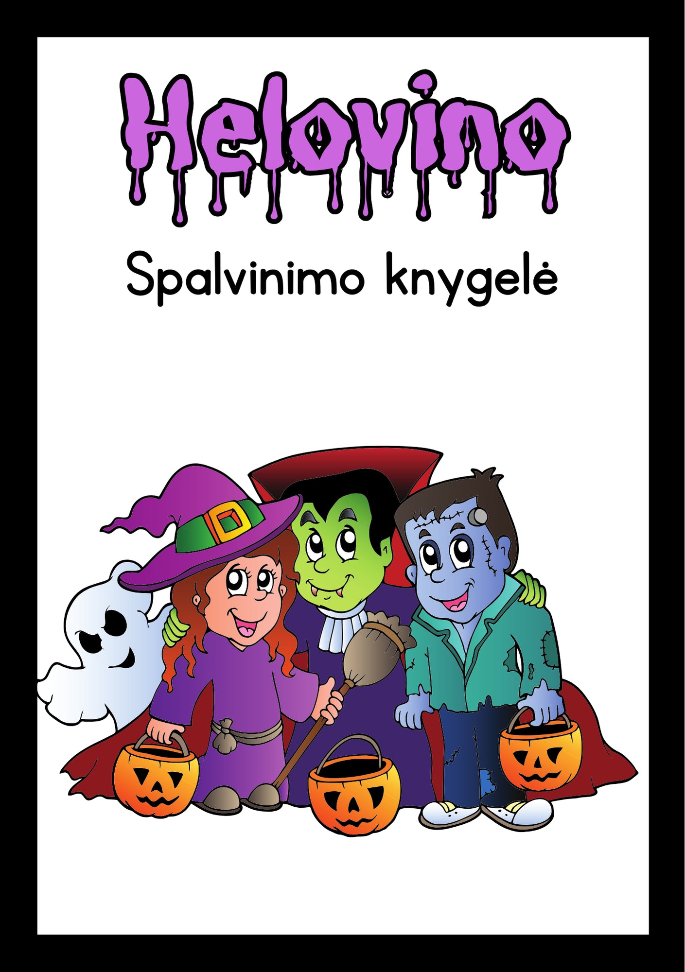 Spalvinimo knygelė Helovinui