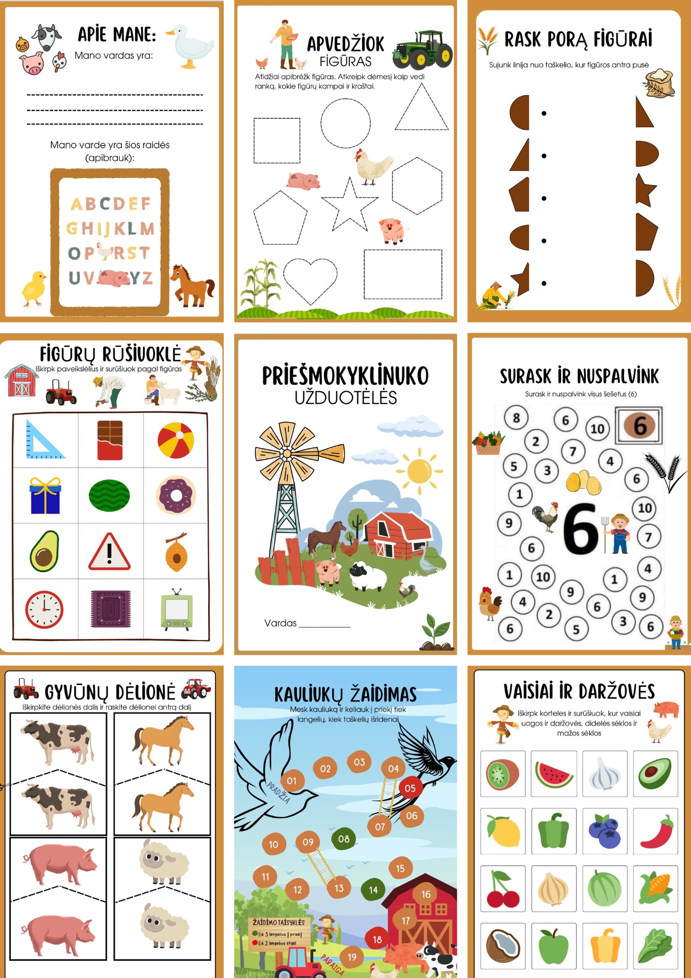 Užduotėlės priešmokyklinukams 2