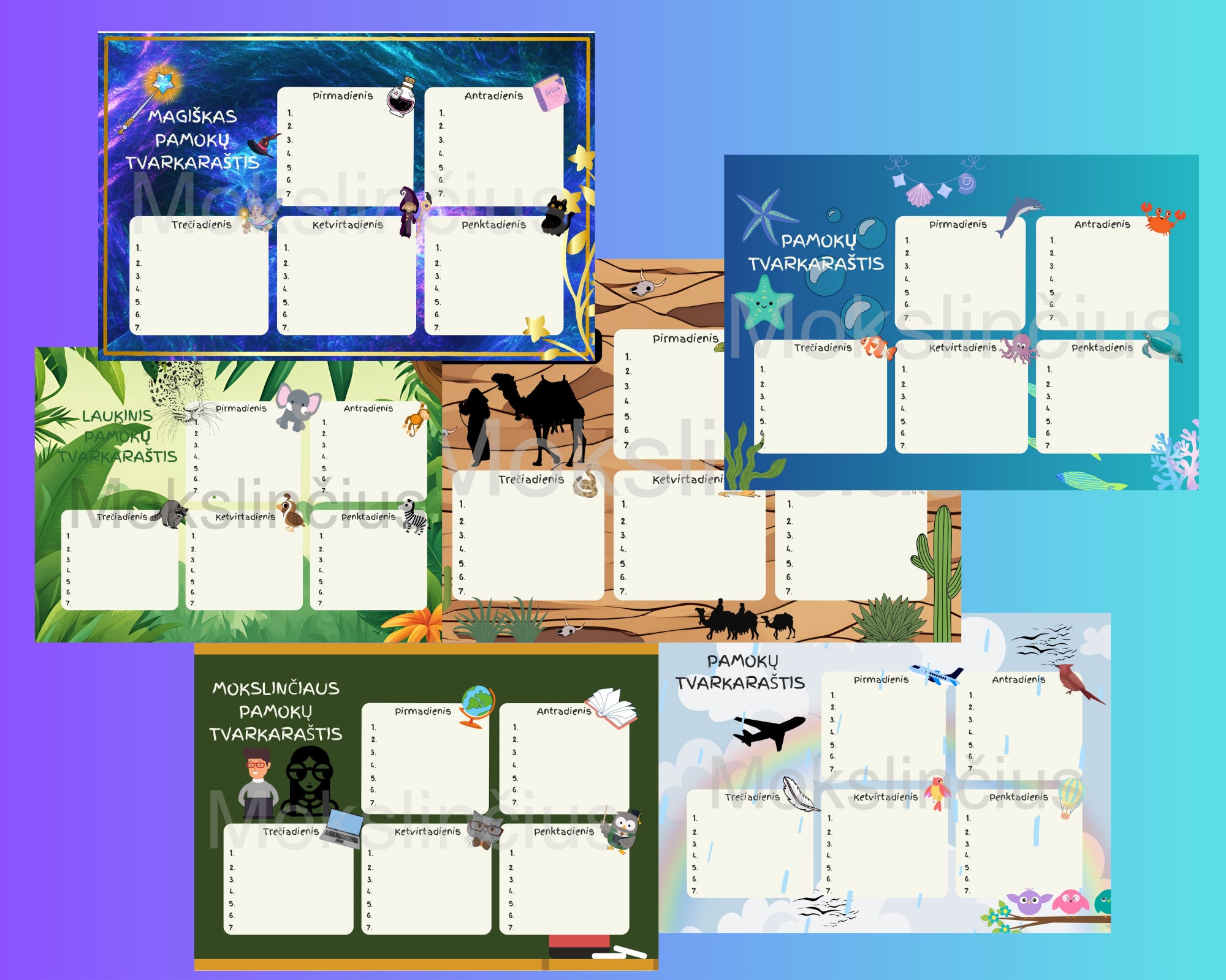 Pamokų tvarkaraščiai