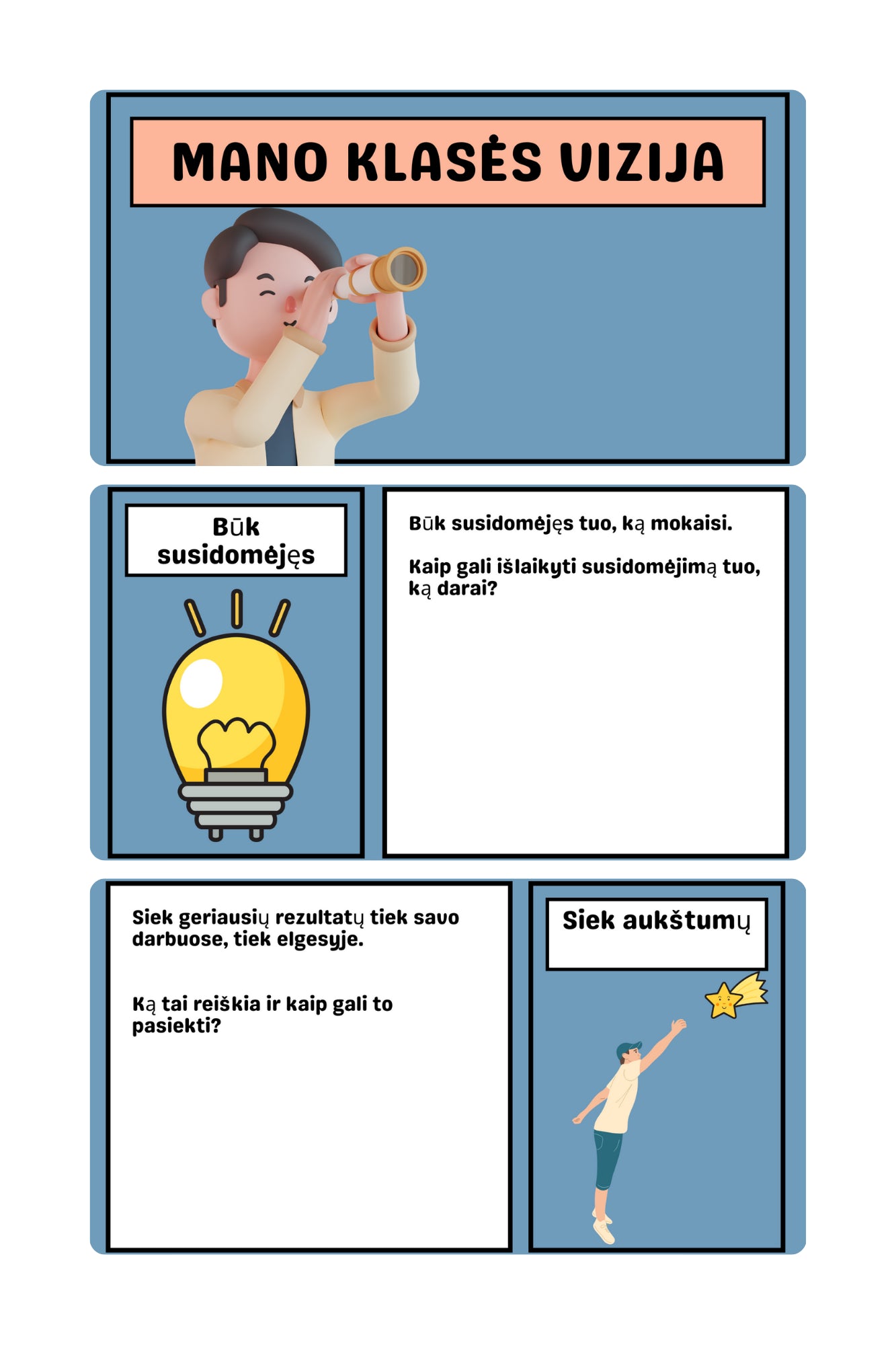 Skaidrės klasės vizija