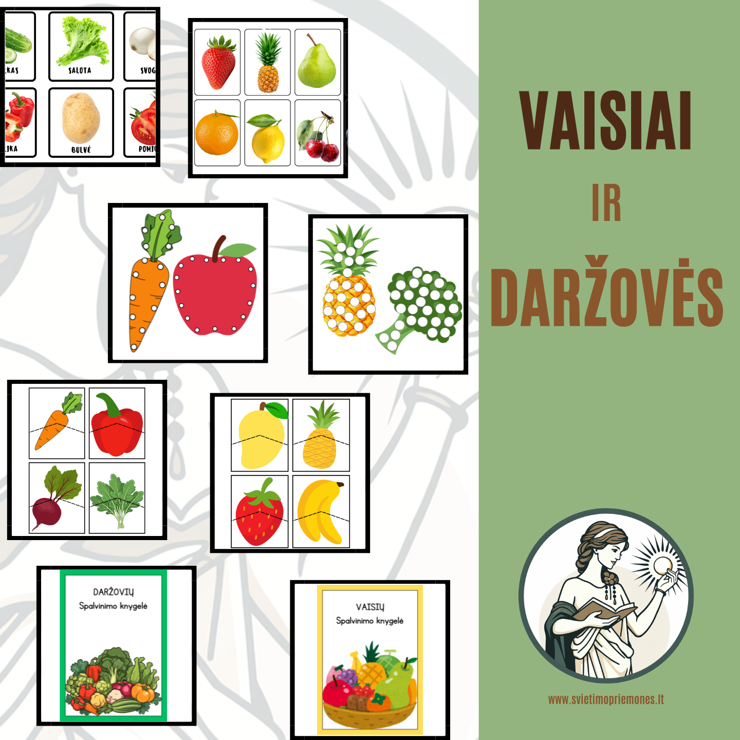 Vaisių ir daržovių rinkinys